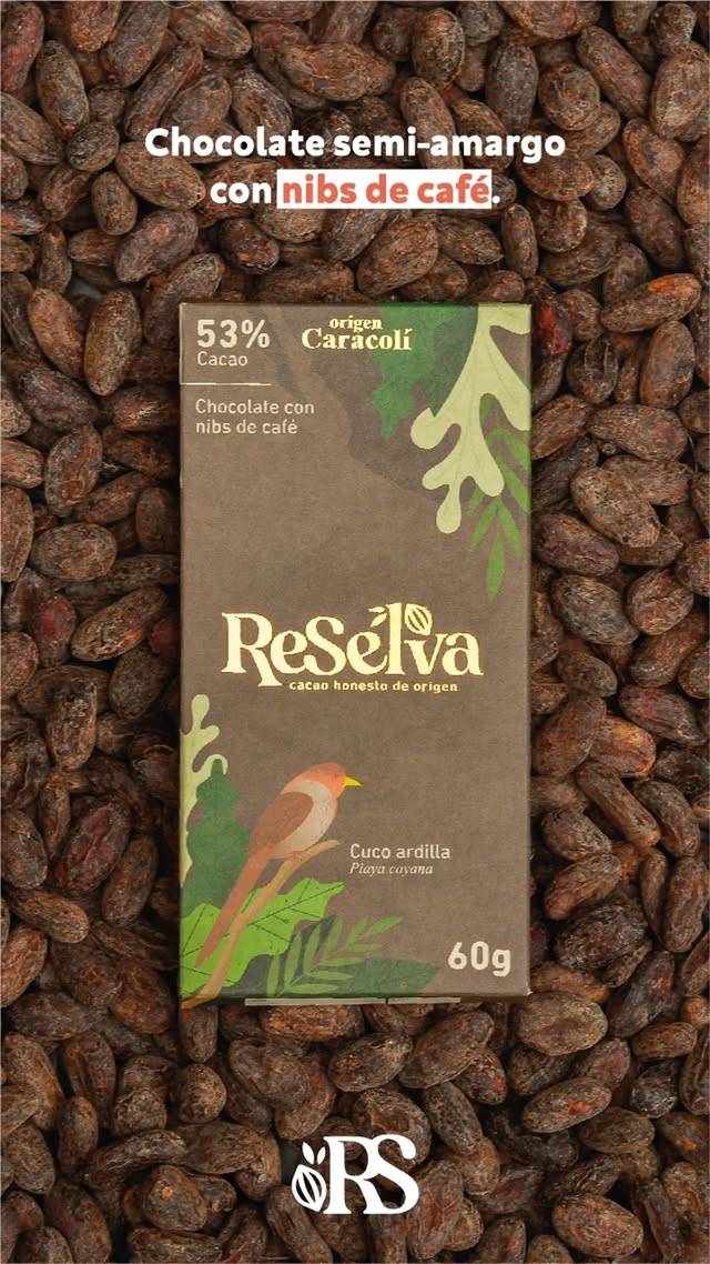 Chocolate Semi-amargo con Nibs de Café