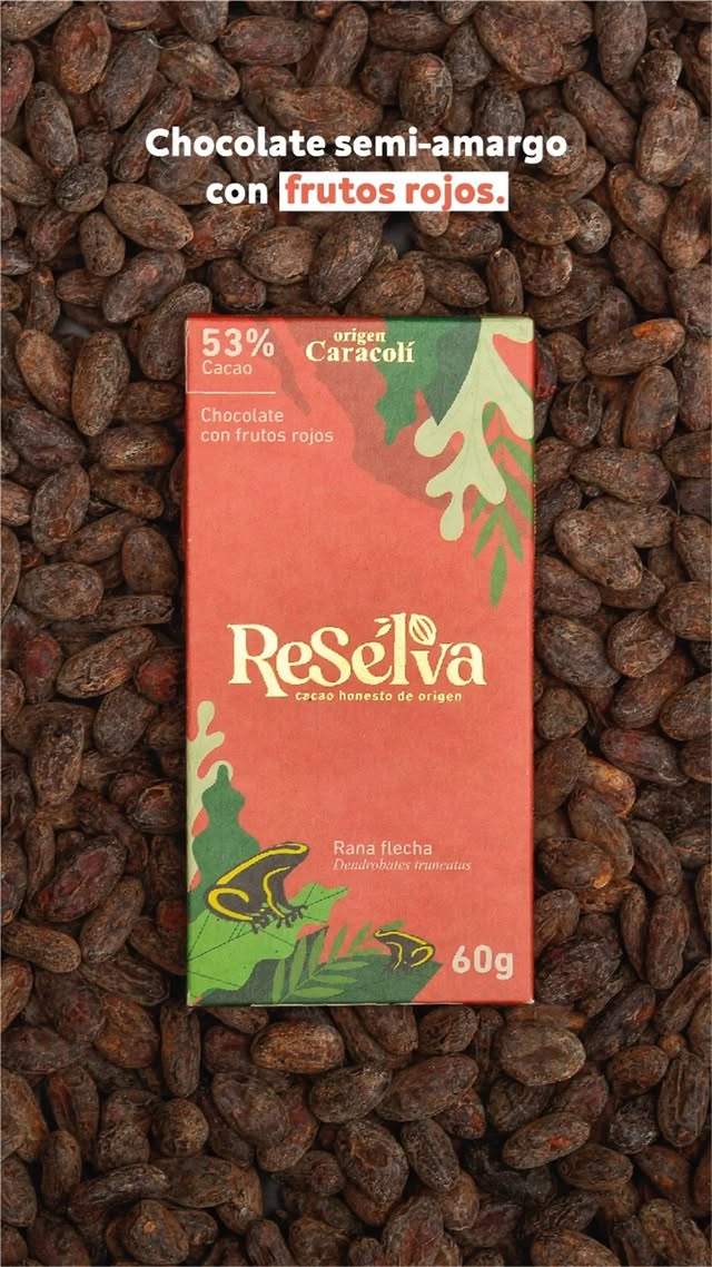 Chocolate Semi-amargo con Frutos Rojos